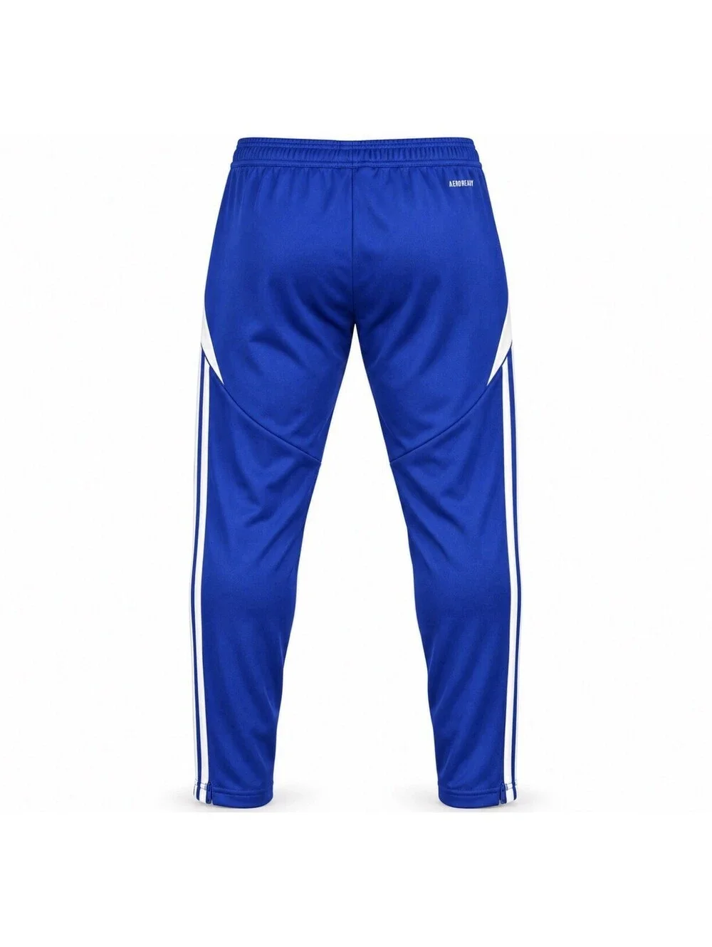 Adidas AEROREADY Track Pants Men’s Medium Blue White 3 Stripe Ankle Zip New